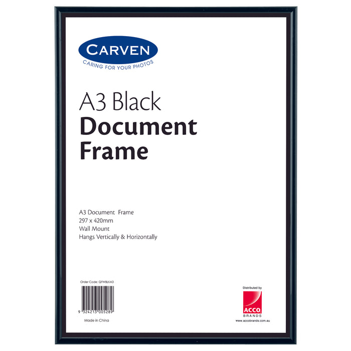 A3 Document Frame Black