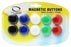 Quartet Magnetic Button 30mm Assorted Colours x 10's pack