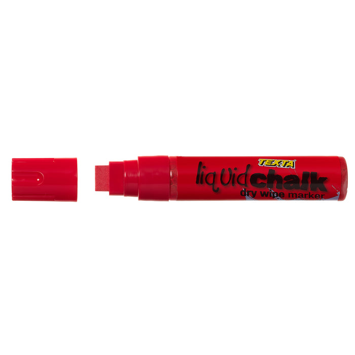 Texta Liquid Chalk Marker Dry Wipe Red