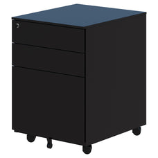 Cube Mobile Cabinet Pedestal, Black, 575mm(H) x 410mm(W) x 500mm(D)