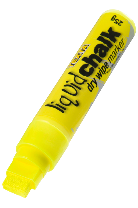 Texta Liquid Chalk Marker Dry Wipe Yellow