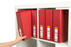 Marbig A4 Insert Cover Ring Binder, 50mm 3 D Rings, Red
