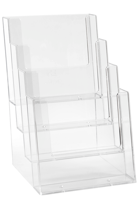 A5 Brochure Holder 4 Tier - Freestanding