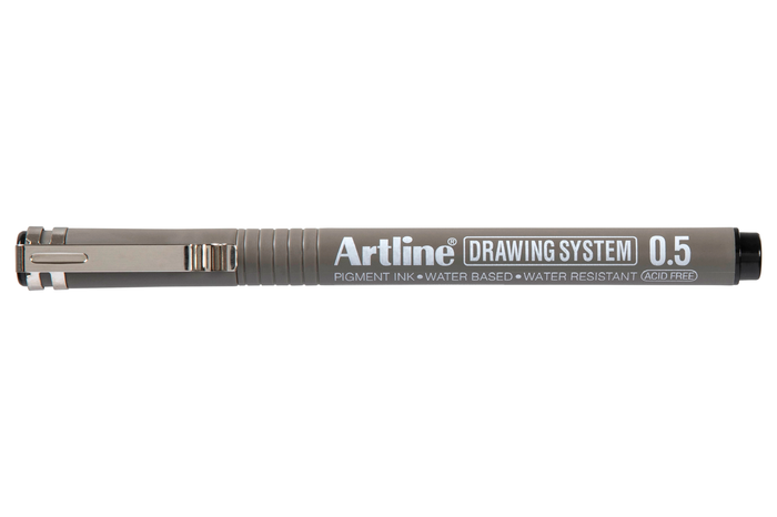 Artline 235 Drawing System Pen 0.5mm Black 12's Pack