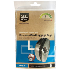 3L Business Card Luggage Tags 62mm x 90mm 10 Pack CX231677