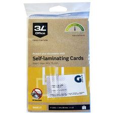 3L Self Laminating Cards 54mm x 86mm 10 Pack CX231674