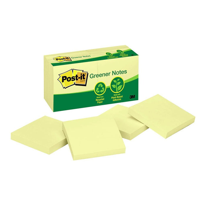 3M Recycled Post It Note 76 x 76mm x 12 Pads (654-RP) FP10594