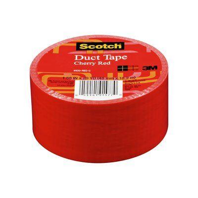 3M Scotch Expressions Duct Tape 48mm x 18.2mt Cherry Red FP10839