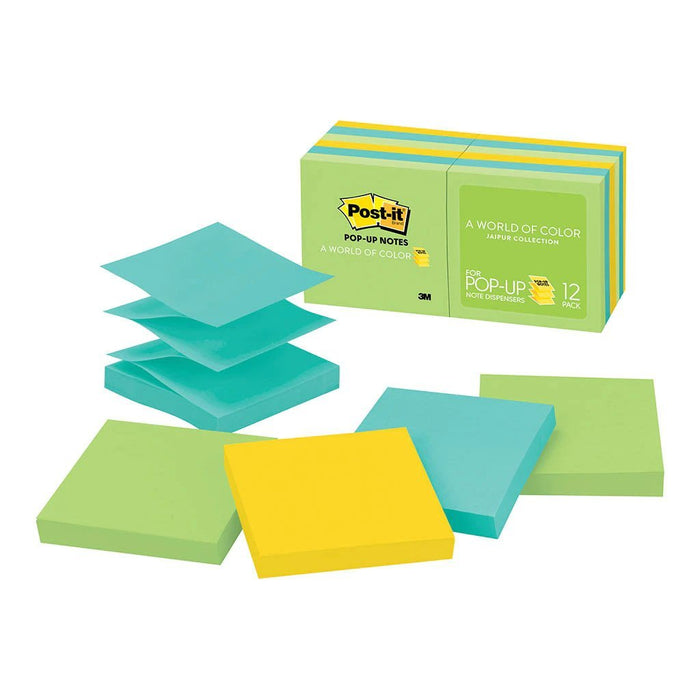 3M Sticky Pop Up Post It Note Refill 76 x 76mm - 12's Pack (R330-AU) FP10579