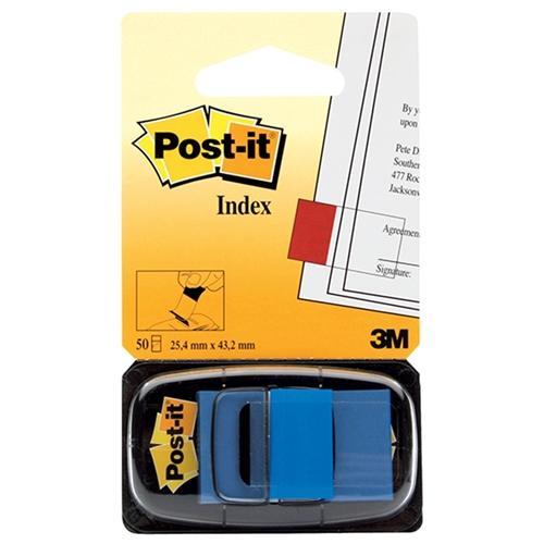 3M Sticky Post It Flags Blue 25 x 43mm (680-2) FP10450