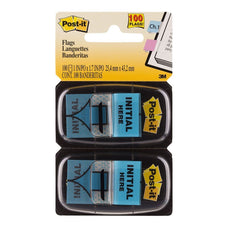 3M Sticky Post It Flags INITIAL HERE Twin Pack (680-IH2) FP10462