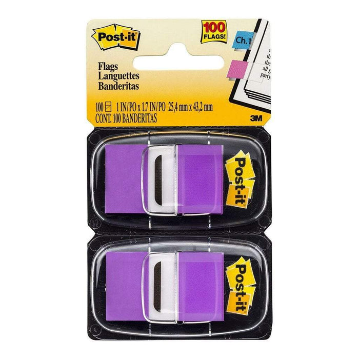 3M Sticky Post It Flags Purple 25 x 43mm (680-PU2) FP10466