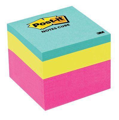 3M Sticky Post It Note 48 x 48mm Mini Cubes Pink Wave (2051-FLT) FP10519-DO