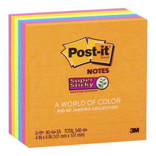 3M Super Sticky Post It Note 101 x 101mm x 6 Pads - Lined (675-6SSUC) FP10565