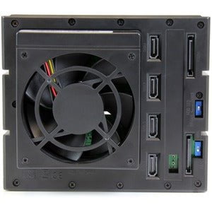 4 DRIVE BAY ALUMINUM TRAYLESS HOT SWAP MOBILE RACK BACKPLANE WITH FAN  LOCK FOR 3.5IN SAS II / SATA III - 6 GBPS HARD DRIVE - 3 BAY 5.25IN MOUNTED MOBILE RACK BACKPLANE IM2784044