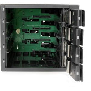 4 DRIVE BAY ALUMINUM TRAYLESS HOT SWAP MOBILE RACK BACKPLANE WITH FAN  LOCK FOR 3.5IN SAS II / SATA III - 6 GBPS HARD DRIVE - 3 BAY 5.25IN MOUNTED MOBILE RACK BACKPLANE IM2784044