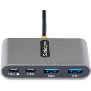 4-Port USB-C Hub with 100W Power Delivery Pass-Through - 2x USB-A + 2x USB-C - USB 3.0 5Gbps - 1ft (30cm) Long Cable - Portable USB Type-C to USB-A/C Hub IM5634496
