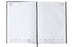 2027 Cumberland A4 Casebound Diary, 2 Pages To A Day, Black