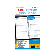 Debden 2026 Dayplanner Personal Week to View Refill