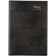 2025 Cumberland A4 Elegant Diary, Day To A Page, Black