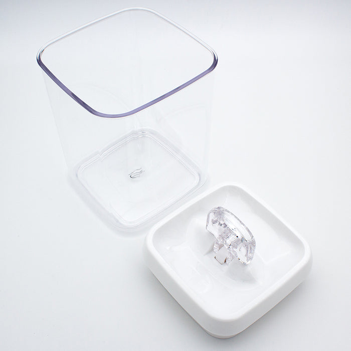 Connoisseur Flip-Tite 1.7L Airtight & BPA Free Square Canister