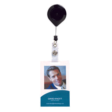 Rexel Retractable Card Holder with Strap Lock