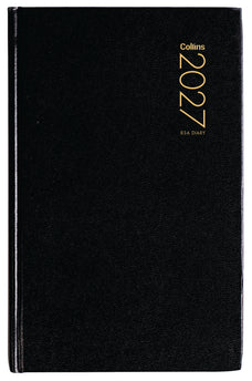 2027 Collins Diary 83A Appointment Diary, Week To View, Black, 125mm x 195mm