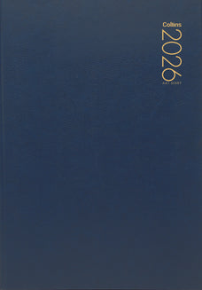 2026 Collins Diary A41, Day Per Page, Navy, 210mm x 297mm