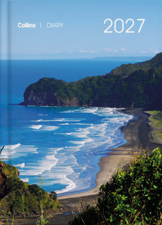 2027 Collins Diary A51, Day Per Page, Coastal Scenes, Assorted Design Cover, 148mm x 210mm