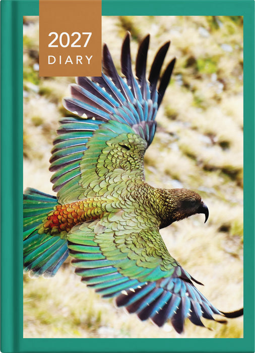 2027 Collins A51 NZ Birds Day to Page Diary, Assorted Design Cover, 148mm x 210mm