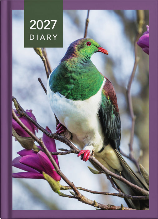 2027 Collins A51 NZ Birds Day to Page Diary, Assorted Design Cover, 148mm x 210mm