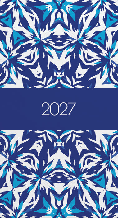 2027 Collins Slim Diary, Week to View, Kaleidoscope, 80mm x 150mm