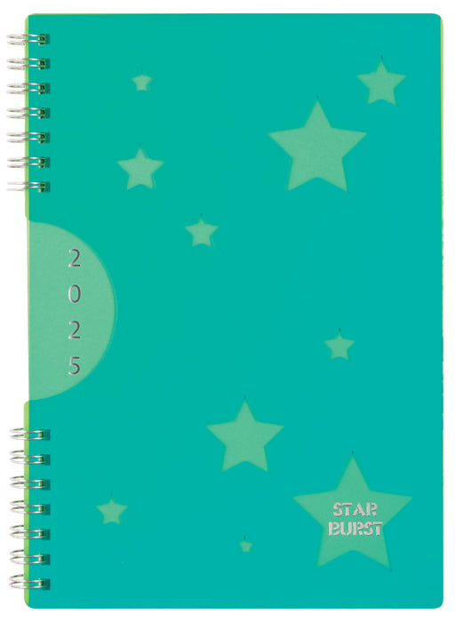 2025 Collins Diary A53, Week To View, Starburst, Wiro Bound, Assorted Design, 148mm x 210mm