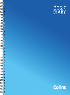 2027 Collins Diary A51, Day Per Page, Vivid Wiro Hardcover, Assorted Colours, 148mm x 210mm