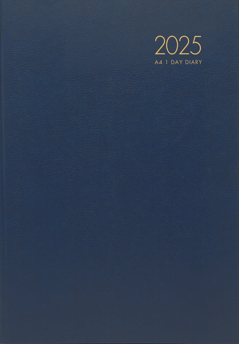 2025 Collins Windsor A41 Diary, Day Per Page, Navy, 210mm x 297mm