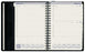 2027 Collins Portfolio, Tabbed, Day To Page, Wiro Bound, PU Padded Cover, Black, 165mm x 246mm