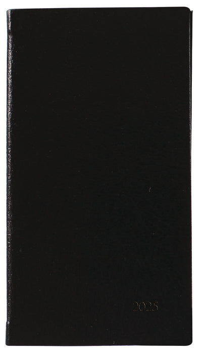 2025 Collins CW7 Notes Diary, Black, 80mm x 152mm   