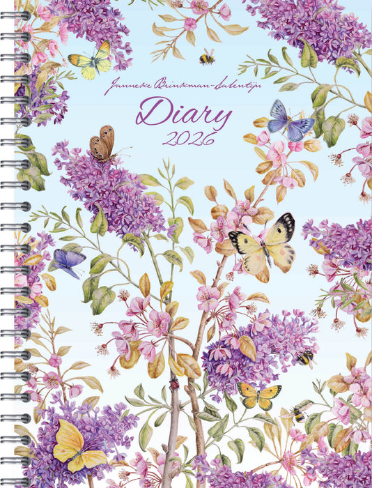 2026 Collins J. Brinkman Flower Series Week to View Diary, 230mm x 167mm
