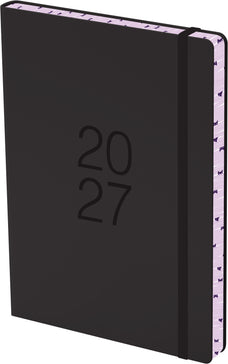 2027 Collins Diary A51, Day Per Page, Colour Edge, Soft PU Cover, Black, 148mm x 210mm