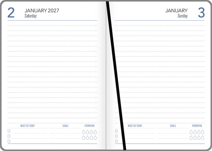 2027 Collins A51 Day Per Page Pink Colour Edge Diary, 148mm x 210mm
