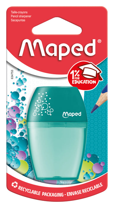 Maped 1 Hole Pencil Sharpener Tub (Assorted Colours)
