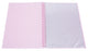 Marbig A4 20 Pocket Insertable Cover Refillable Display Book, Pastel Pink Cover