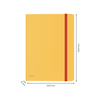 Leitz Cosy A4 Folder, 3 Flap with Pocket, Elastic Closure, Yellow