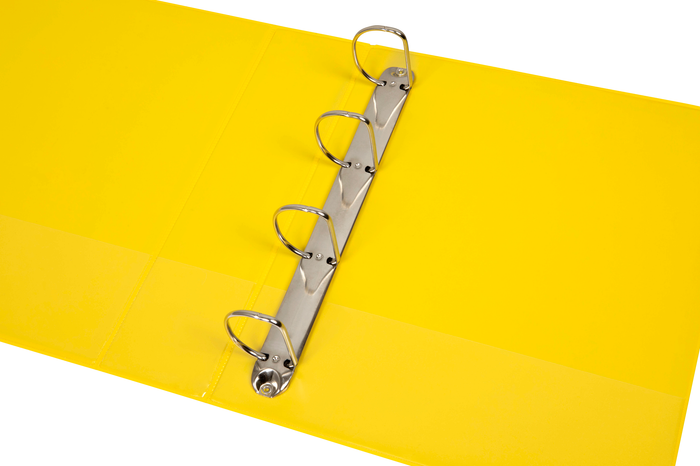 Marbig Overlay Insert Cover A4 Ring Binder 4/50 - Yellow