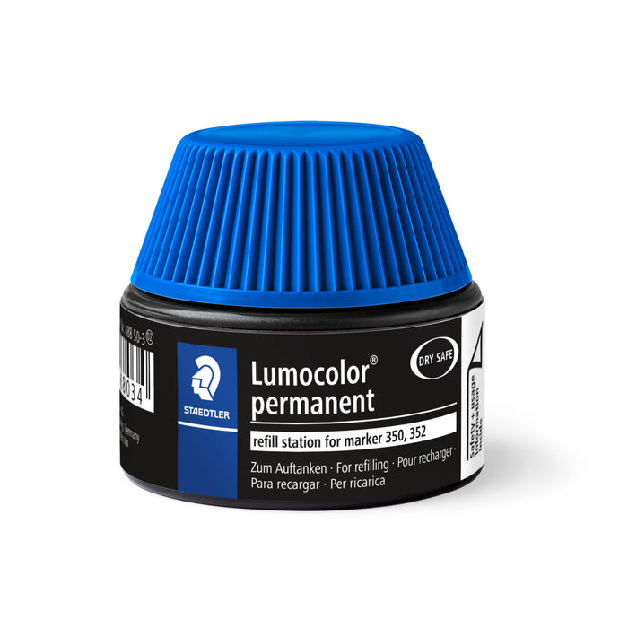 Staedtler Lumocolor 488 50 Permanent Marker Refill Station Blue