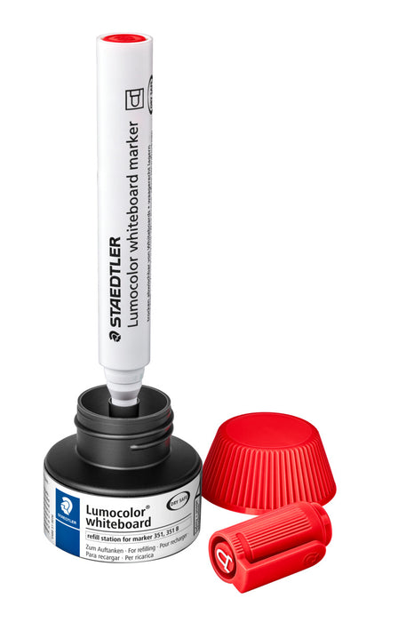 Staedtler Lumocolor 488 51 Whiteboard Marker Refill Station Red