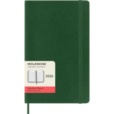 2026 Moleskine 130mm x 210mm Soft Cover Diary, Day Per Page, Myrtle Green