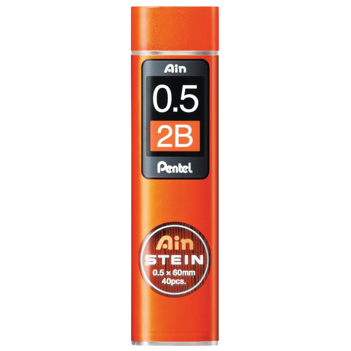 Pentel Ain Stein Refill Leads 2B 0.5mm 40's Tube x  12's pack