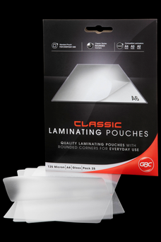 GBC A6 Laminating Pouch, Gloss, 125 Micron, Pack of 25