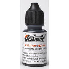 Deskmate Stamp Pad Refill Ink, 30ml, Black
